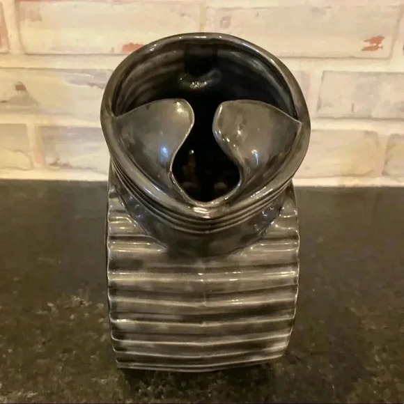 Vintage Pottery Floral Tilted Pitcher - Picture 3 of 8